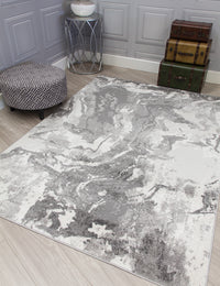 Casino Marble - Grey rug, 80 x 150 cm size