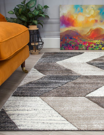 Impulse Chevron - Greige rug from The Mattress Store Ireland
