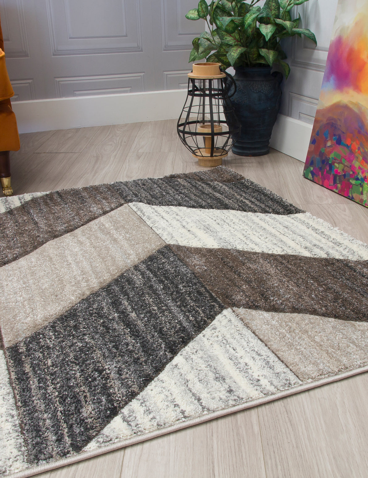 Impulse Chevron - Greige rug, photo 8