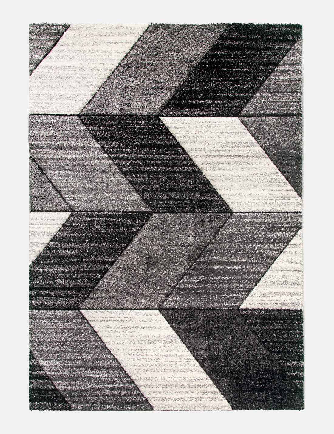 Impulse Chevron - Grey rug from The Mattress Store Ireland