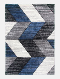 Impulse Chevron - Navy rug from The Mattress Store Ireland