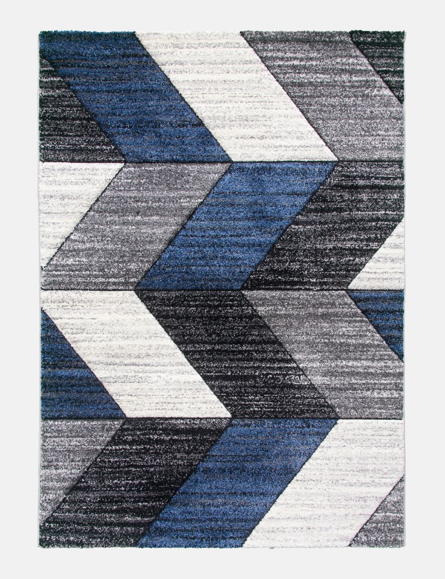 Impulse Chevron - Navy rug from The Mattress Store Ireland