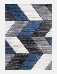Impulse Chevron - Navy rug from The Mattress Store Ireland