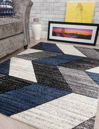 Impulse Chevron - Navy rug, 120 x 170 cm size