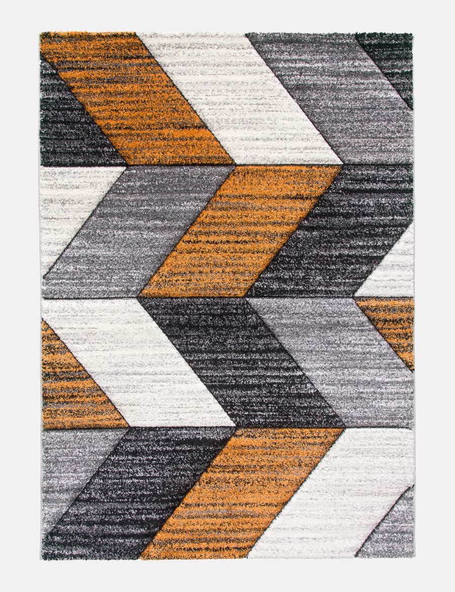 Impulse Chevron - Pumpkin rug from The Mattress Store Ireland
