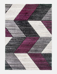 Impulse Chevron - Purple rug from The Mattress Store Ireland