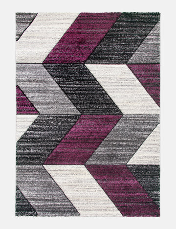 Impulse Chevron - Purple rug from The Mattress Store Ireland