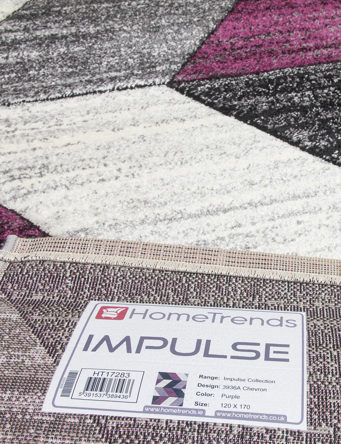 Impulse Chevron - Purple rug, photo 2