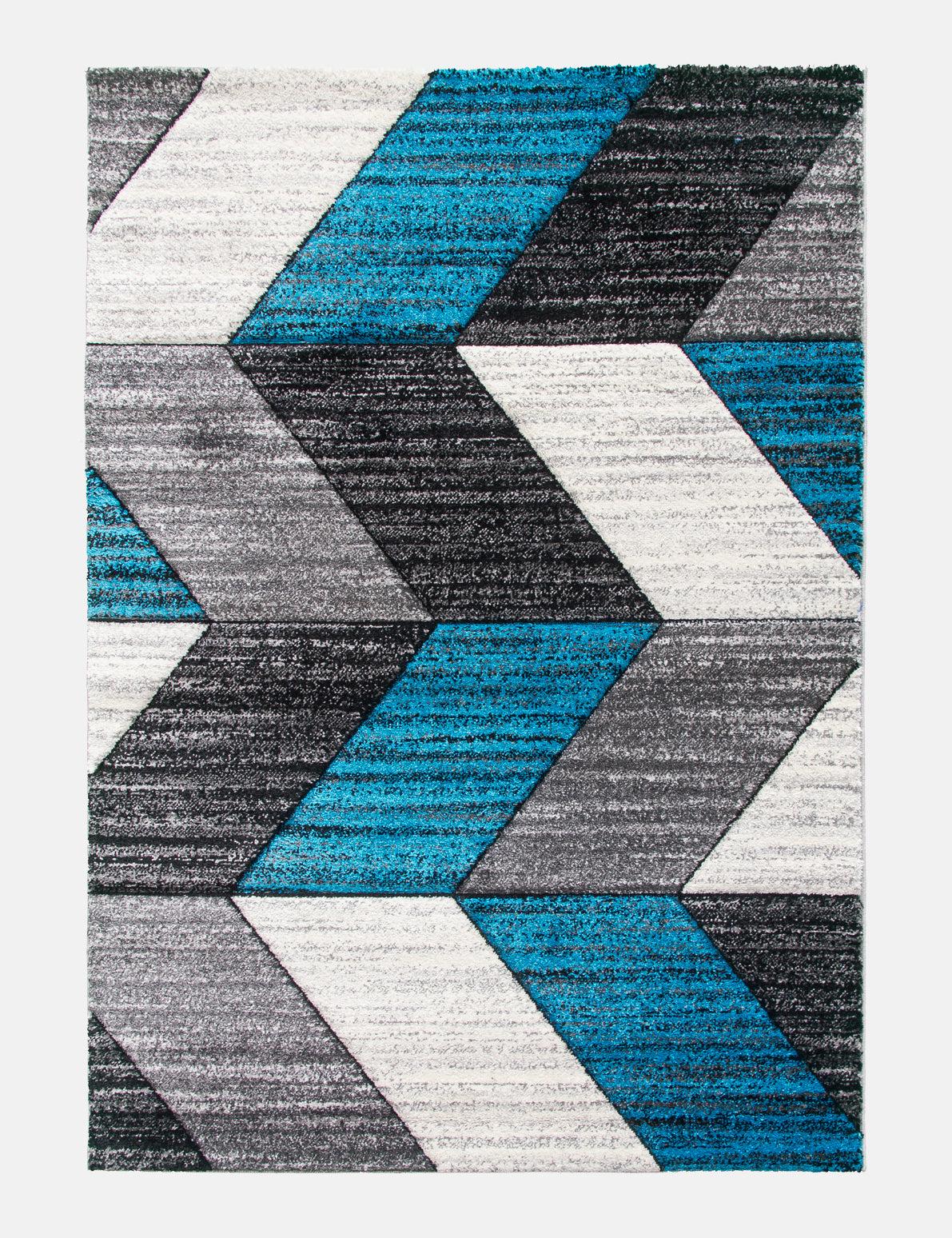 Impulse Chevron - Teal rug from The Mattress Store Ireland