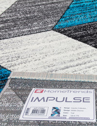 Impulse Chevron - Teal rug, photo 2
