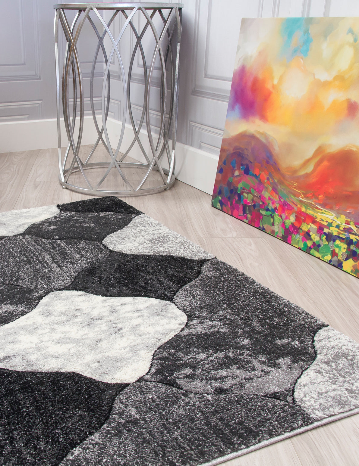 Impulse Coblo - Grey rug, 160 x 220 cm size
