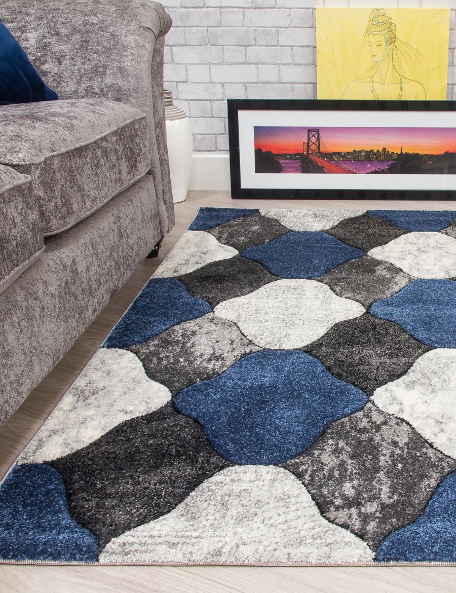 Impulse Coblo - Navy rug from The Mattress Store Ireland