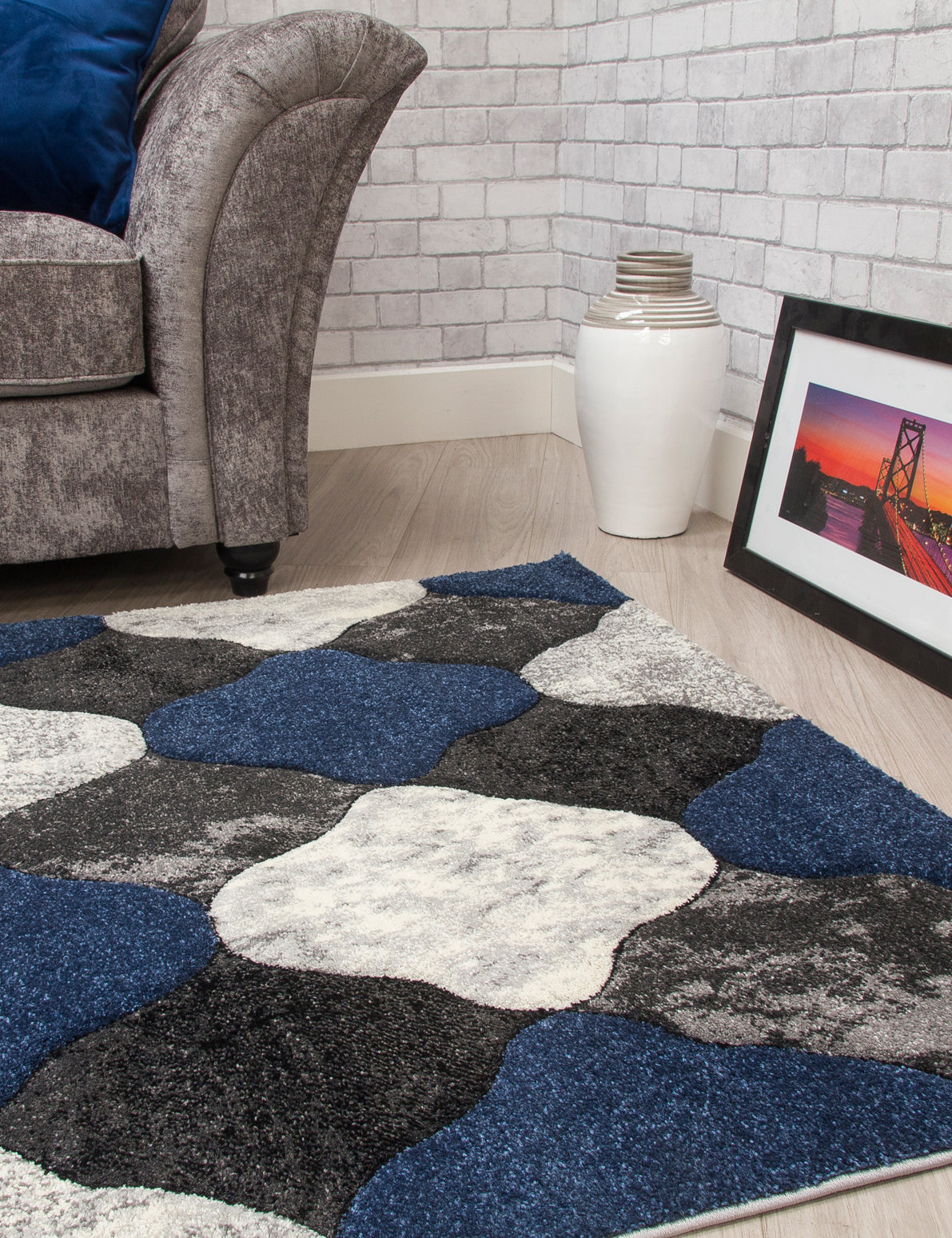 Impulse Coblo - Navy rug, 160 x 220 cm size