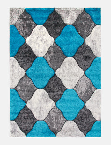 Impulse Coblo - Teal rug