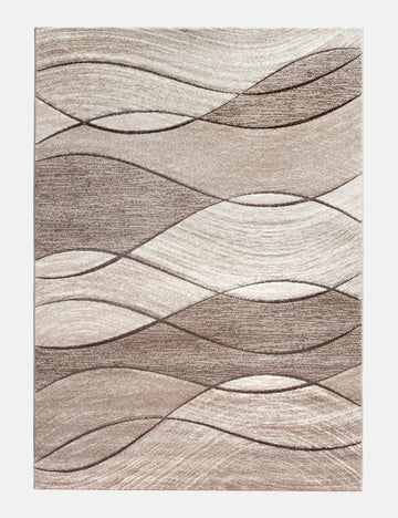Impulse Waves - Beige rug from The Mattress Store Ireland