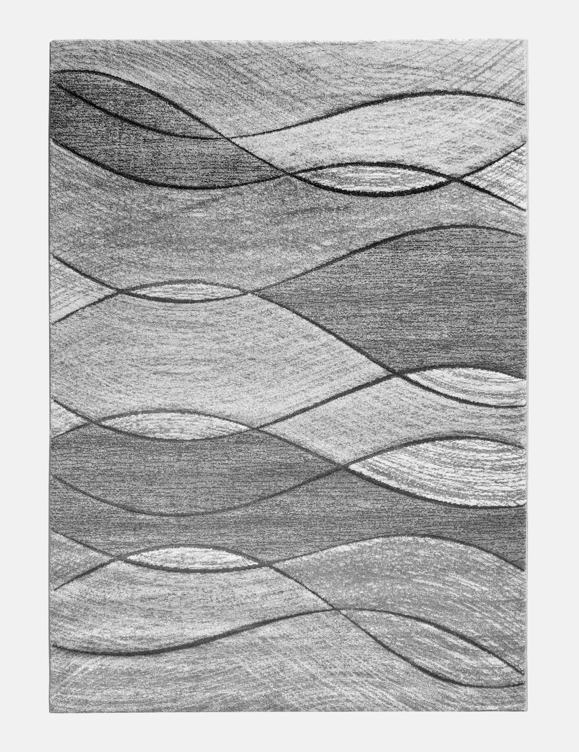 Impulse Waves - Grey rug from The Mattress Store Ireland