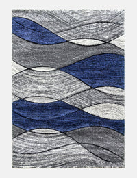 Impulse Waves - Navy rug from The Mattress Store Ireland