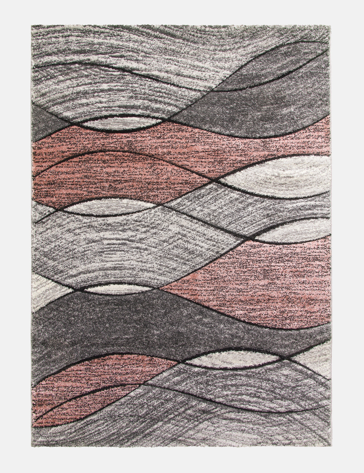 Impulse Waves - Pink rug from The Mattress Store Ireland