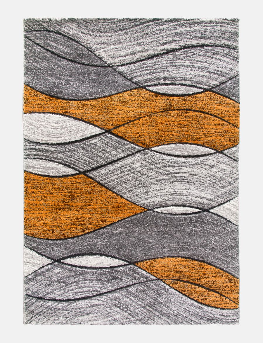 Impulse Waves - Pumpkin rug from The Mattress Store Ireland