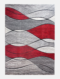 Impulse Waves - Red rug from The Mattress Store Ireland
