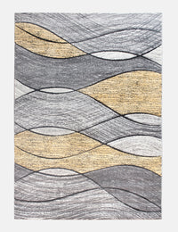 Impulse Waves - Yellow rug from The Mattress Store Ireland