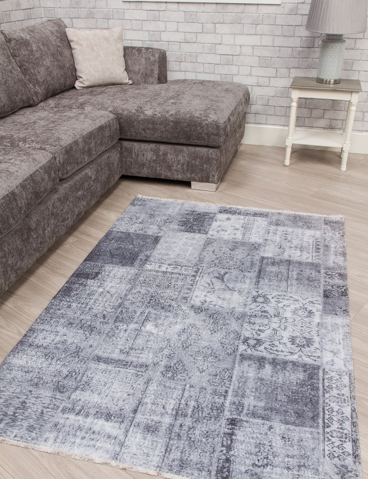 Modena Patchwork Grey rug, photo 5