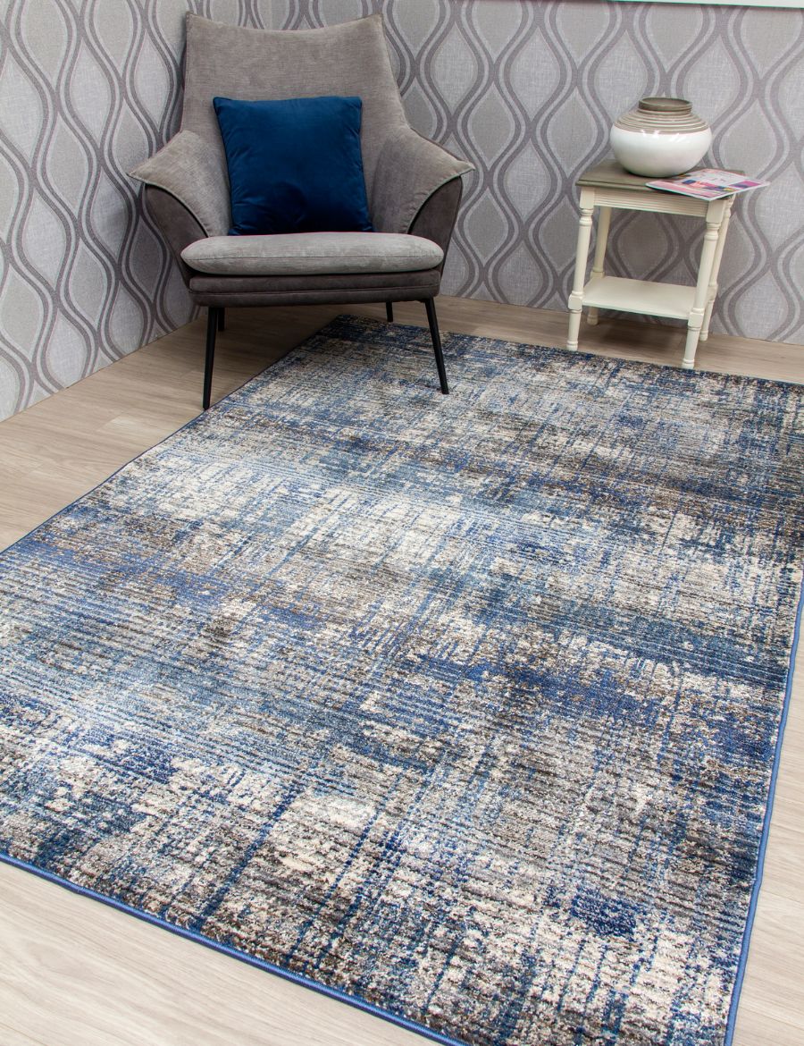 Mystique Bohemian - Blue rug from The Mattress Store Ireland