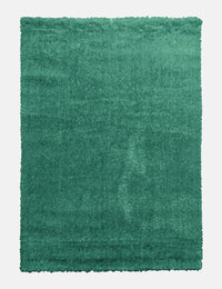 Plush Shaggy - Dark Green rug from The Mattress Store Ireland