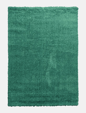 Plush Shaggy - Dark Green rug from The Mattress Store Ireland