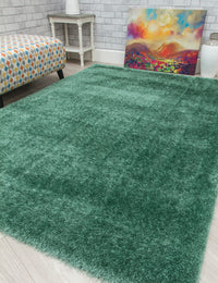 Plush Shaggy - Dark Green rug, photo 6