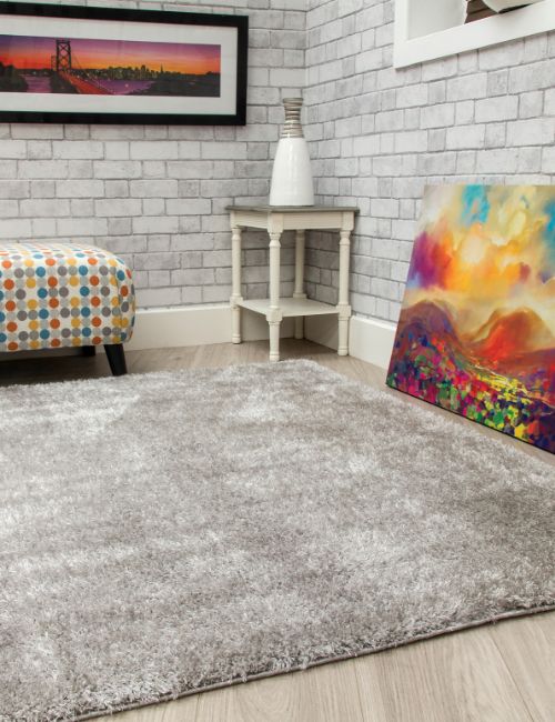 Plush Shaggy - Light Grey