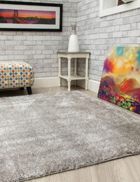 Plush Shaggy - Light Grey
