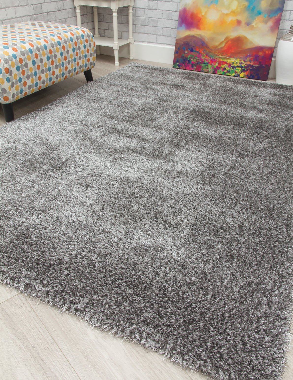 Plush Shaggy - Dark Grey rug, photo 5