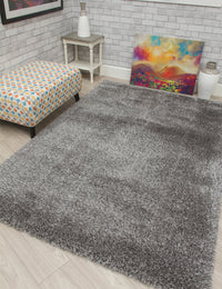 Plush Shaggy - Dark Grey rug, 120 x 170 cm size