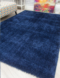 Plush Shaggy - Navy rug, photo 5