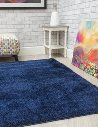 Plush Shaggy - Navy rug, 160 x 220 cm size