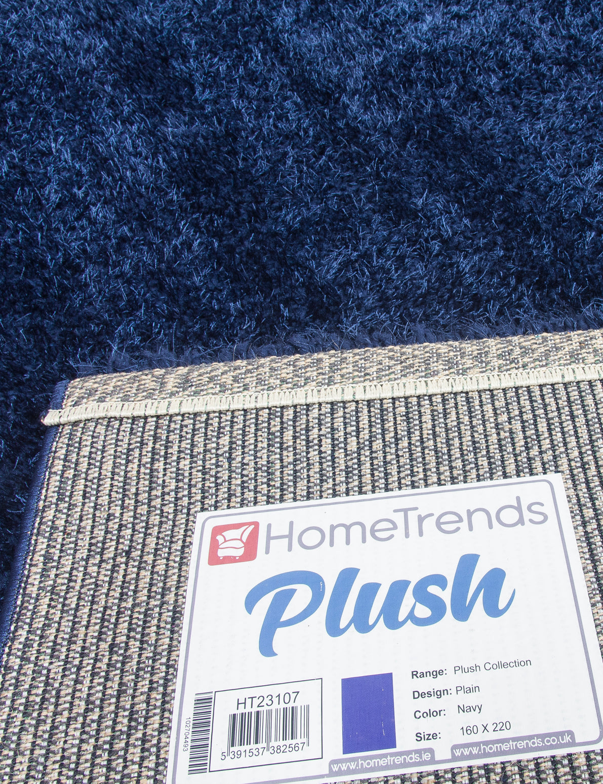Plush Shaggy - Navy rug, 200 x 300 cm size