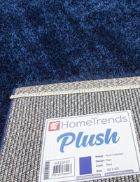 Plush Shaggy - Navy rug, 200 x 300 cm size