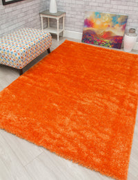 Plush Shaggy - Orange rug, photo 6