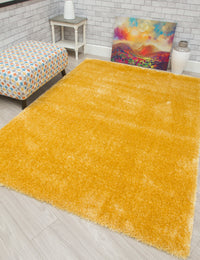 Plush Shaggy - Ochre rug, 120 x 170 cm size