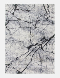Rococo Glacial - Anthracite rug from The Mattress Store Ireland