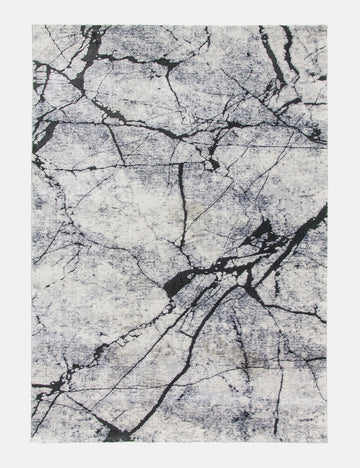 Rococo Glacial - Anthracite rug from The Mattress Store Ireland