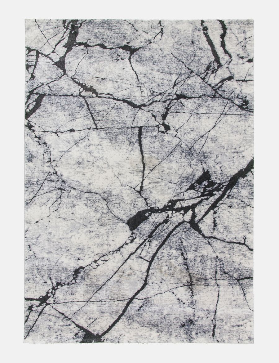 Rococo Glacial - Anthracite rug from The Mattress Store Ireland