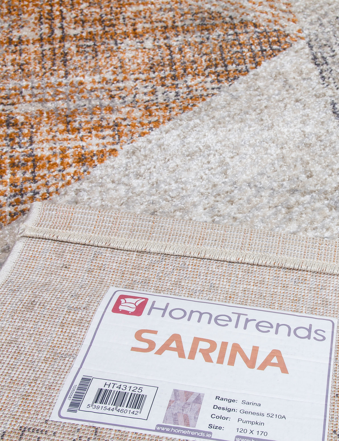 Sarina Genesis - Pumpkin rug, 200 x 300 cm size