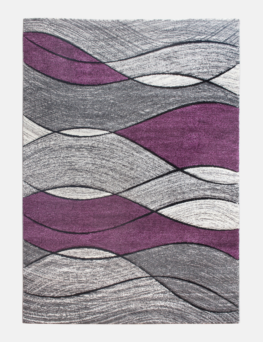 Impulse Waves - Purple rug from The Mattress Store Ireland