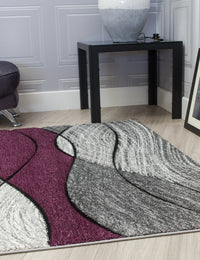 Impulse Waves - Purple rug, 160 x 220 cm size