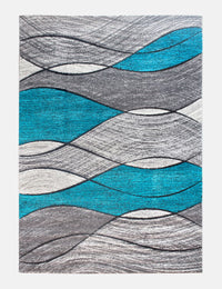 Impulse Waves - Teal rug from The Mattress Store Ireland