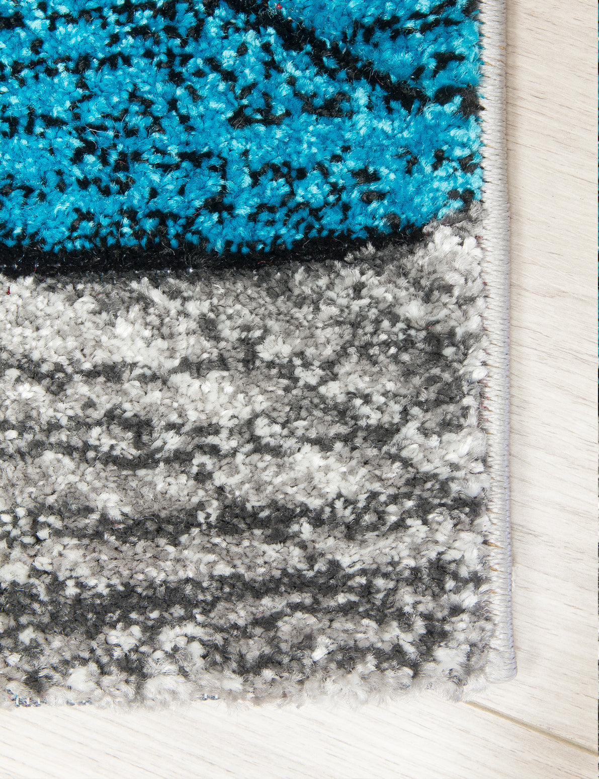 Impulse Waves - Teal rug, 240 x 330 cm size