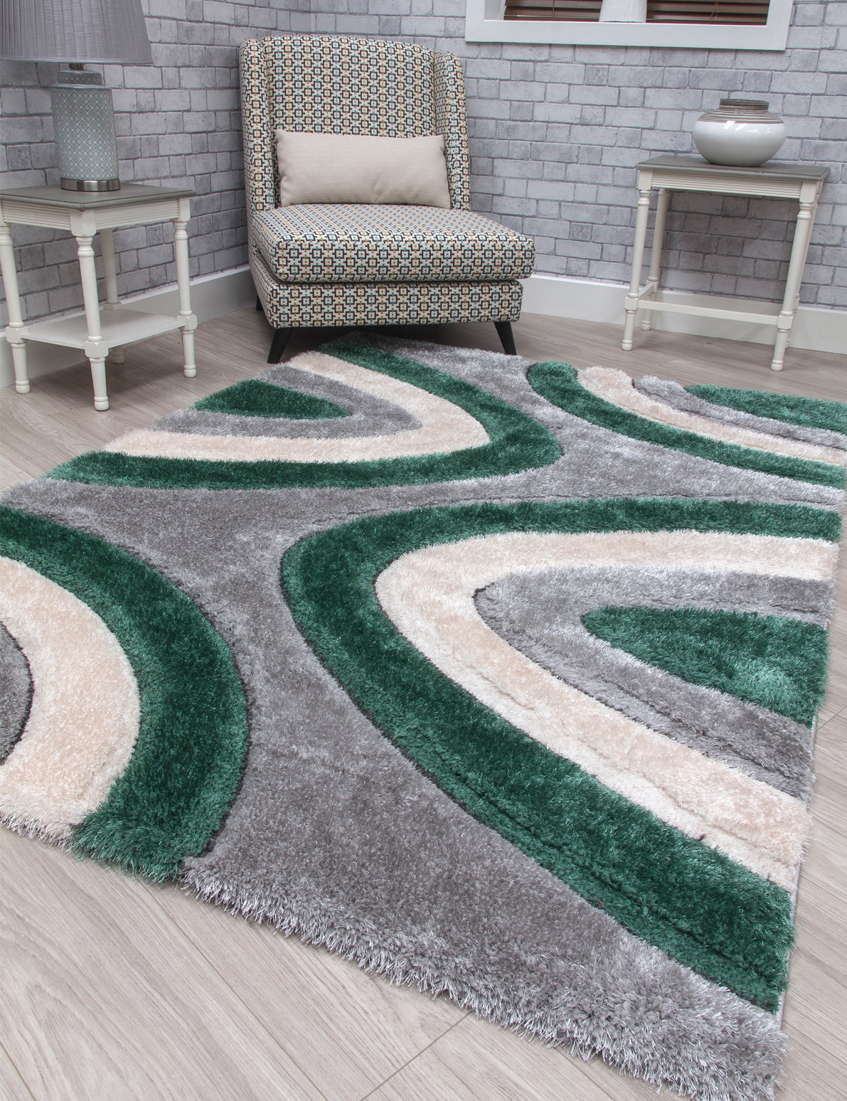 Luxus Ripples - Green rug, photo 2