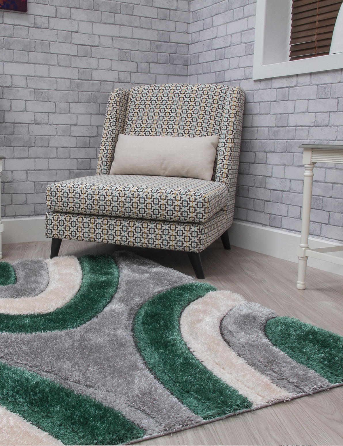 Luxus Ripples - Green rug, photo 8